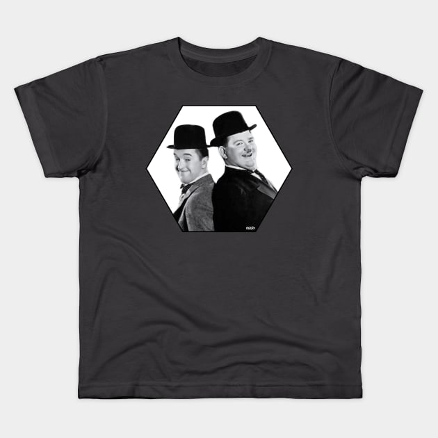 Laurel and Hardy-1 Kids T-Shirt by BonzoTee